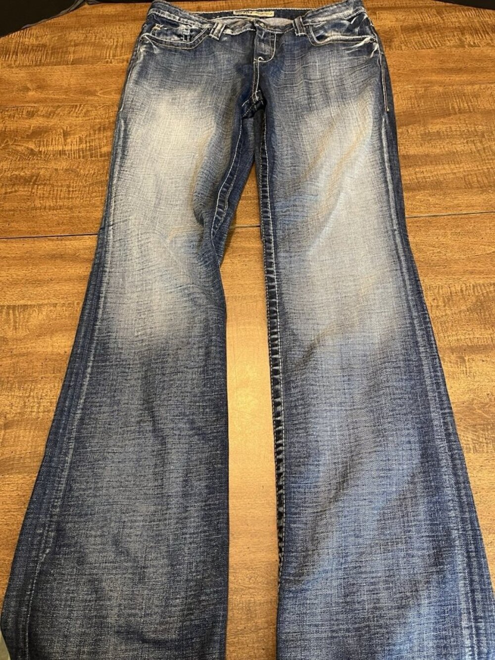 BIG STAR Jeans Women's 31XL Maddie Boot Cut Blue Denim Western Rodeo Cowgirl